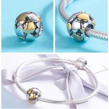 Load image into Gallery viewer, Luminous Heart & Gold Heart Charms - Cherry Treasures, charms, bracelets, pandora type charms