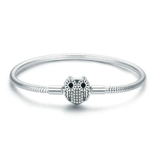 Load image into Gallery viewer, Cute Animal Owl Clasp Bracelet - Cherry Treasures, charms, bracelets, pandora type charms