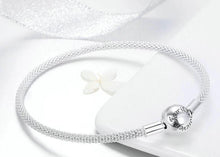 Load image into Gallery viewer, Love Forever Love Snake Chain Bracelets - Cherry Treasures, charms, bracelets, pandora type charms