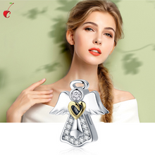 Load image into Gallery viewer, Guardian Angel Charm - Cherry Treasures, charms, bracelets, pandora type charms
