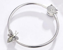 Load image into Gallery viewer, Queen Bee Charm - Cherry Treasures, charms, bracelets, pandora type charms
