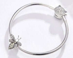Queen Bee Charm - Cherry Treasures, charms, bracelets, pandora type charms