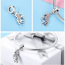 Load image into Gallery viewer, Licorne Memory Pendant - Cherry Treasures, charms, bracelets, pandora type charms
