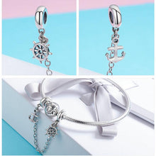 Load image into Gallery viewer, Voyage &amp; Rudder Safety Chain - Cherry Treasures, charms, bracelets, pandora type charms
