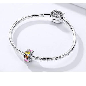 Multicolored Cubic Zirconia Stoppers - Cherry Treasures, charms, bracelets, pandora type charms