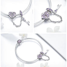 Load image into Gallery viewer, Love Key Heart Shape Bracelets - Cherry Treasures, charms, bracelets, pandora type charms
