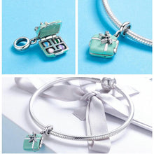 Load image into Gallery viewer, Macaron Candy Box Love Bowknot Pendant - Cherry Treasures, charms, bracelets, pandora type charms
