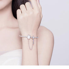 Load image into Gallery viewer, Heart Paddock Bracelets - Cherry Treasures, charms, bracelets, pandora type charms
