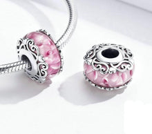 Load image into Gallery viewer, Vintage Pattern Glass Beads - Cherry Treasures, charms, bracelets, pandora type charms

