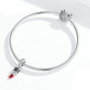 Dazzling Lipstick Pendant - Cherry Treasures, charms, bracelets, pandora type charms