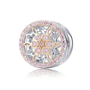 Blooming Buds Clear Cubic Zircon Beads Charms - Cherry Treasures, charms, bracelets, pandora type charms