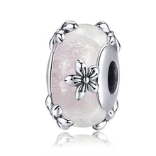 Load image into Gallery viewer, Vintage Flower Handmade Murano Beads - Cherry Treasures, charms, bracelets, pandora type charms
