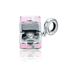 Load image into Gallery viewer, Romantic Pink Box Marry Me Surprise Charm Pendant - Cherry Treasures, charms, bracelets, pandora type charms
