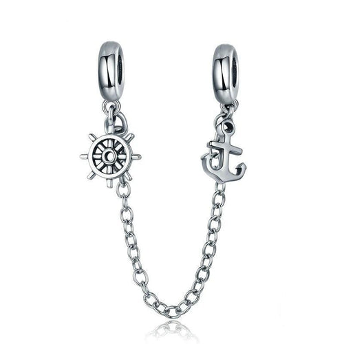 Voyage & Rudder Safety Chain - Cherry Treasures, charms, bracelets, pandora type charms