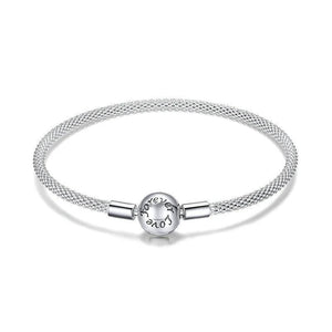 Love Forever Love Snake Chain Bracelets - Cherry Treasures, charms, bracelets, pandora type charms