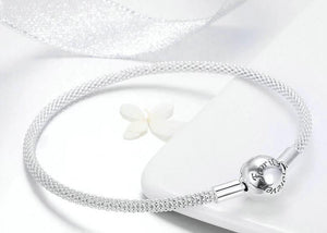 Love Forever Love Snake Chain Bracelets - Cherry Treasures, charms, bracelets, pandora type charms