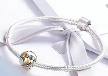 Load image into Gallery viewer, Luminous Heart &amp; Gold Heart Charms - Cherry Treasures, charms, bracelets, pandora type charms
