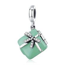 Load image into Gallery viewer, Macaron Candy Box Love Bowknot Pendant - Cherry Treasures, charms, bracelets, pandora type charms
