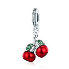 Load image into Gallery viewer, Cherry Pendant Charm - Cherry Treasures, charms, bracelets, pandora type charms
