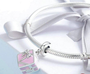 Romantic Pink Box Marry Me Surprise Charm Pendant - Cherry Treasures, charms, bracelets, pandora type charms