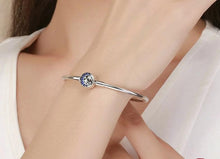 Load image into Gallery viewer, Blue CZ Moon and Star Bracelet - Cherry Treasures, charms, bracelets, pandora type charms
