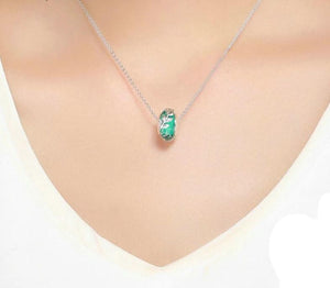 Tree Leaves Green Leaf Murano Glass Beads - Cherry Treasures, charms, bracelets, pandora type charms