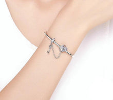 Load image into Gallery viewer, Love Key Heart Shape Bracelets - Cherry Treasures, charms, bracelets, pandora type charms
