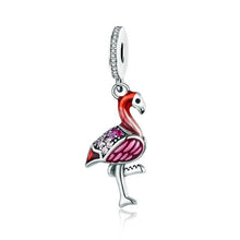 Load image into Gallery viewer, Hot Red Bird Enamel Charms Pendant - Cherry Treasures, charms, bracelets, pandora type charms
