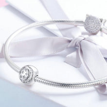 Load image into Gallery viewer, Moon &amp; Star Stopper Clip - Cherry Treasures, charms, bracelets, pandora type charms
