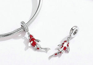 Lucky Fish Pendant - Cherry Treasures, charms, bracelets, pandora type charms