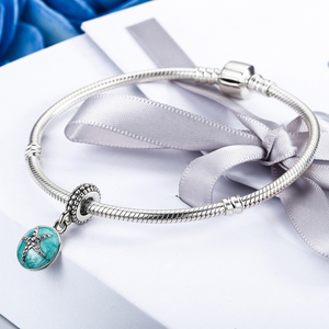 Ocean Blue Starfish Pendant - Cherry Treasures, charms, bracelets, pandora type charms